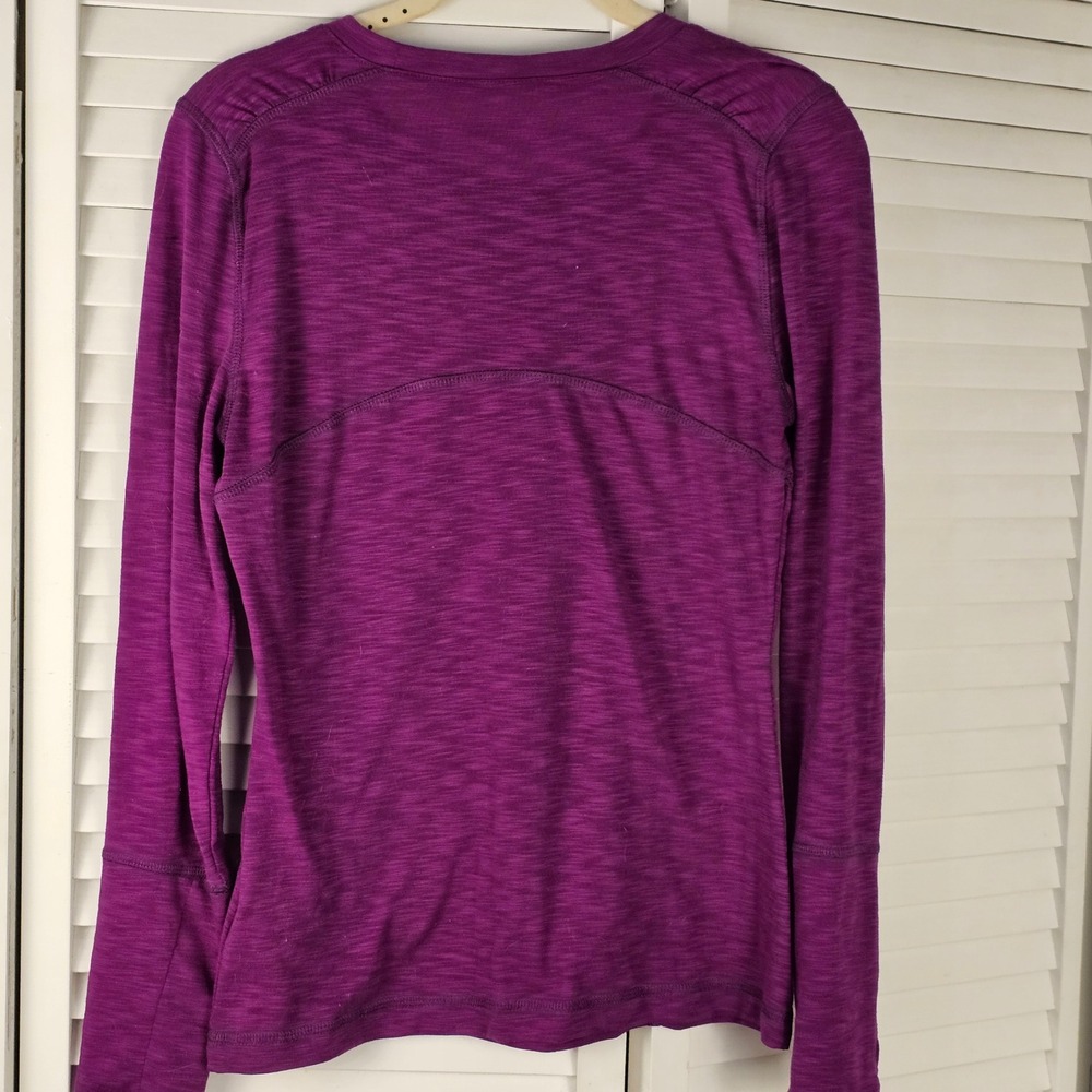 Title Nine Womens Burgundy Long Sleeve Shirt Top XS - Picture 2 of 4
